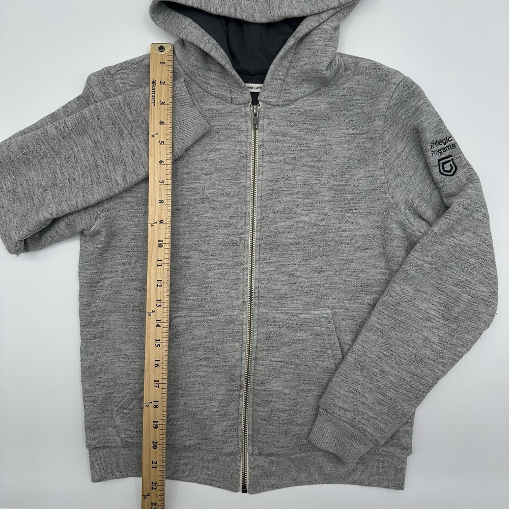 Marine Layer Full Zip hoodie Gray Womens Small S Strategic Programs Embroidered - Picture 3 of 11